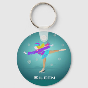 Ice Skater Key Chain