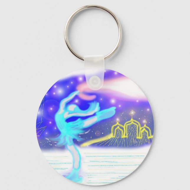 Ice Skater Keychain (Front)