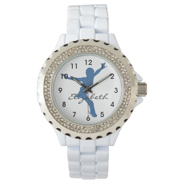 Ice Skater Silhouette Watch (Front)