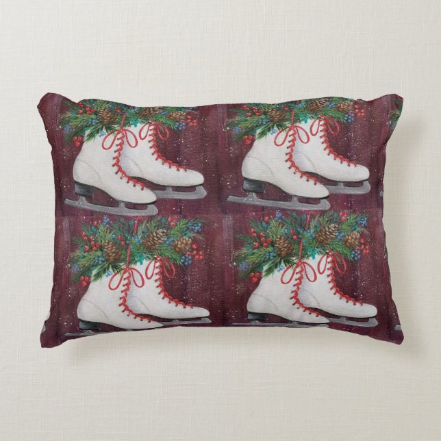 **ICE SKATER'S** CHRISTMAS PILLOW (Front)