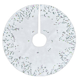 Ice Skaters Christmas Tree Skirt