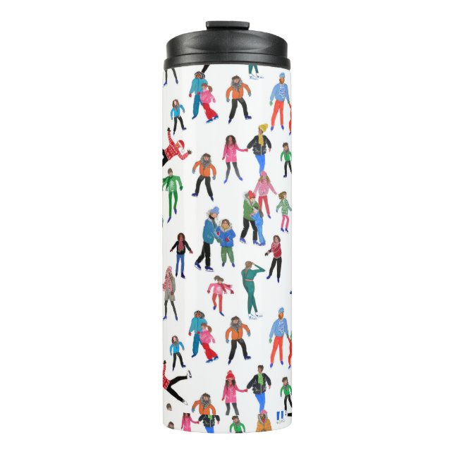 Ice-skaters  large coffee mug (Front)