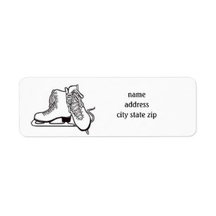 **ICE SKATER'S** RETURN ADDRESS LABEL