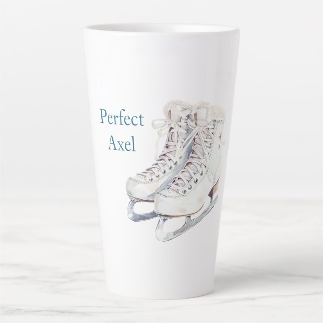 Ice Skates Axel Latte Mug (Front)