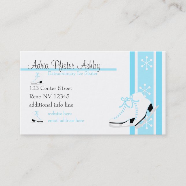 Ice SKates Business Card (Front)