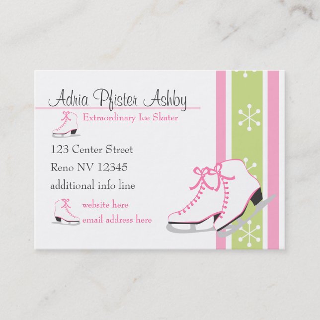 Ice SKates Business Card (Front)