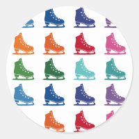 Ice Skates Colourful Fun Array