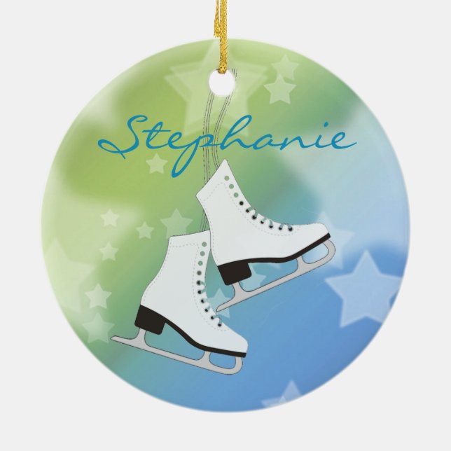 Ice Skates Ornament (Back)