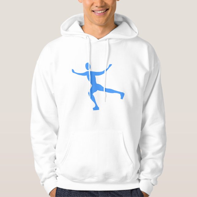 Ice Skating - Baby Blue Hoodie (Front)