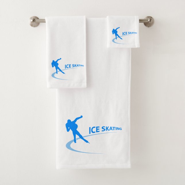 Ice Skating Bath Towel Set (Insitu)