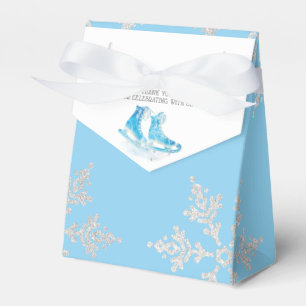 Ice Skating Birthday Party Favor Box