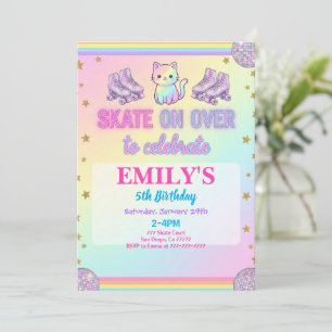 Ice Skating Birthday Party Invitation