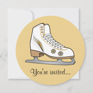 Ice Skating Birthday Party Invitation