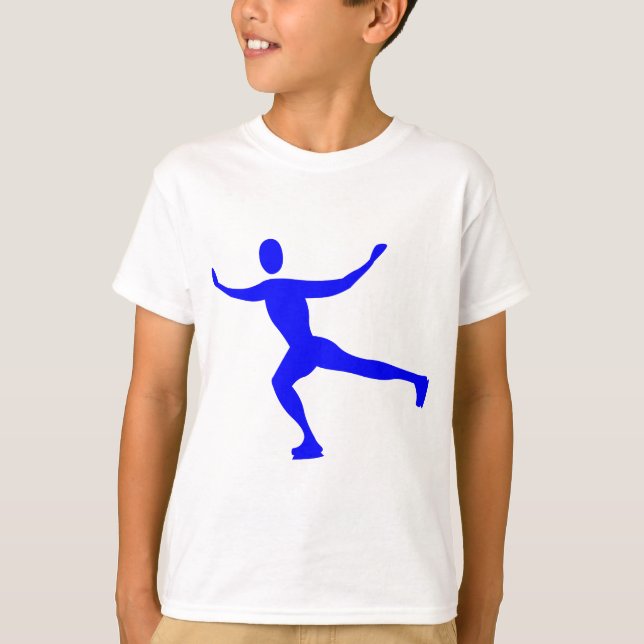 Ice Skating - Blue T-Shirt (Front)