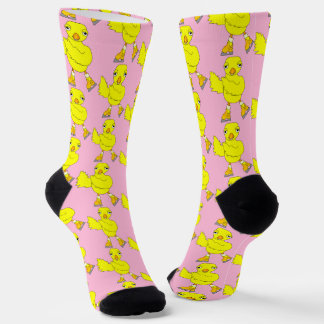 Ice Skating Chick Pattern Socks