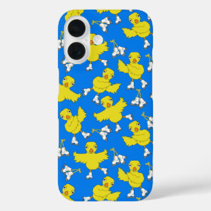 Ice Skating Chick Skates Pattern Fleece Blanket iPhone 16 Case