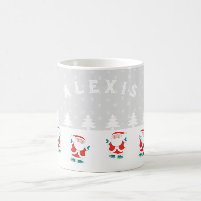 Ice Skating Christmas Coffee Mug (Center)