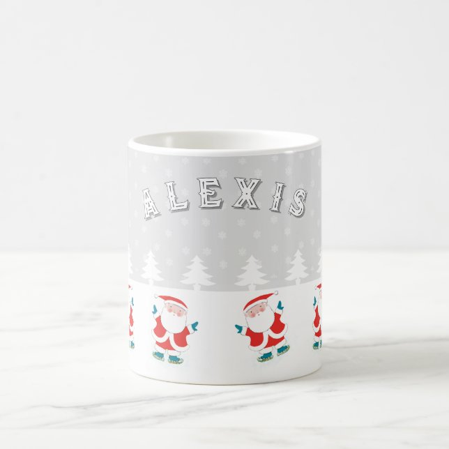 Ice Skating Christmas Coffee Mug (Center)