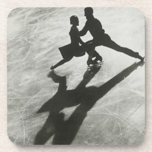Ice Skating Couple Coaster