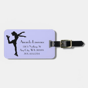 Ice Skating Design Luggage Tags
