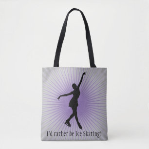 Ice Skating Design Tote Bag