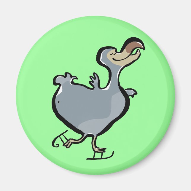 ice skating dodo magnet (Front)