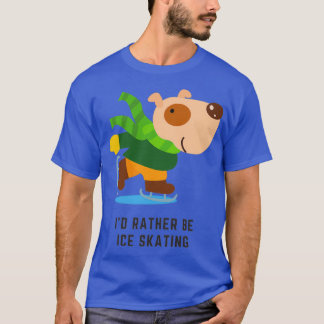 Ice skating dog 1 T-Shirt