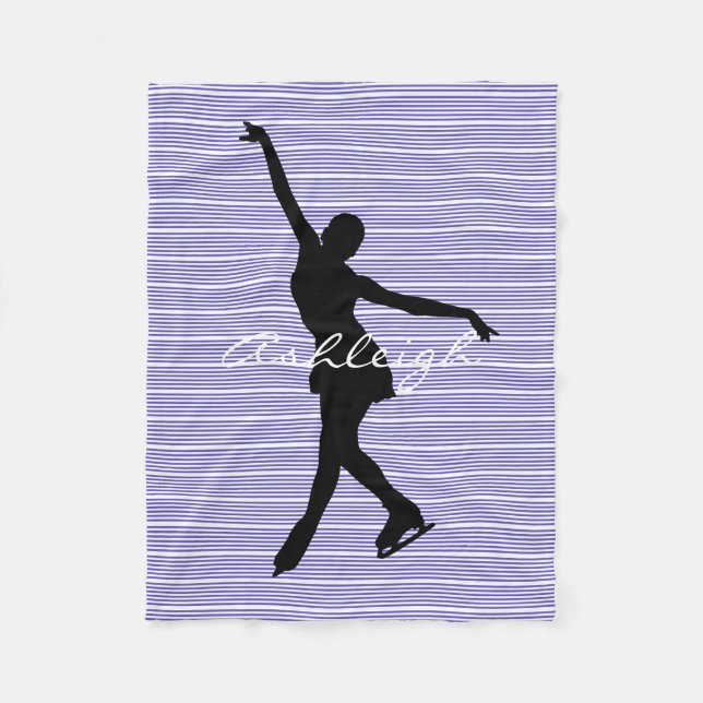 Ice Skating Figure Skating Design Fleece Blanket (Front)
