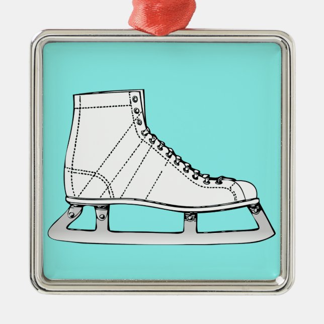 Ice Skating Figure skating Metal Ornament (Front)