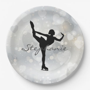 Ice Skating/Figure Skating Paper Party Plate
