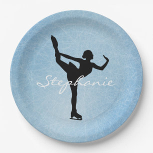 Ice Skating/Figure Skating Paper Party Plate
