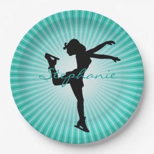 Ice Skating/Figure Skating Paper Party Plate