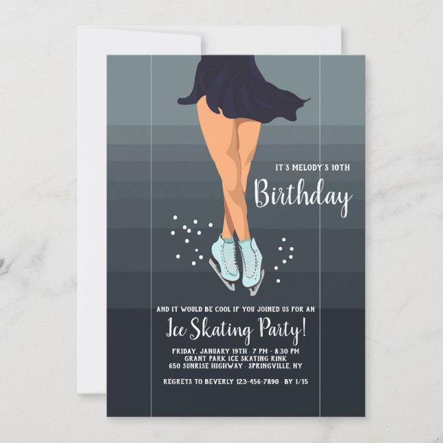 Ice Skating Gala Invitation (Front)