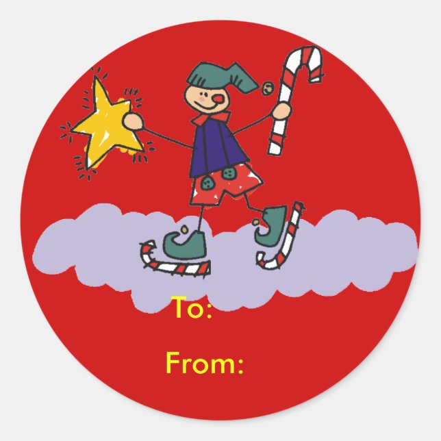 Ice Skating Gift Tags (Front)