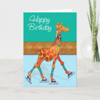 Ice Skating Giraffe at the Rink Birthday