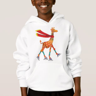 Ice Skating Giraffe with Scarf