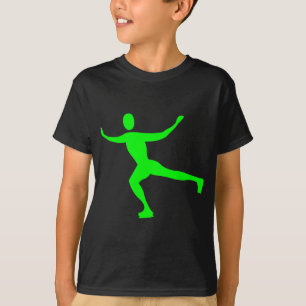 Ice Skating - Green T-Shirt
