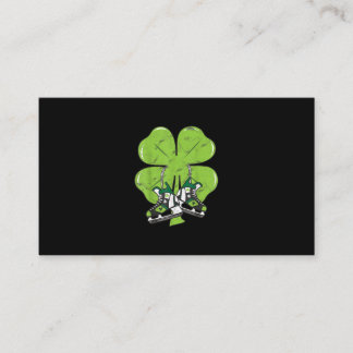 Ice Skating Hockey St Patricks Day Love Goalie Business Card