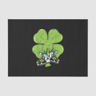 Ice Skating Hockey St Patricks Day Love Goalie Tissue Paper