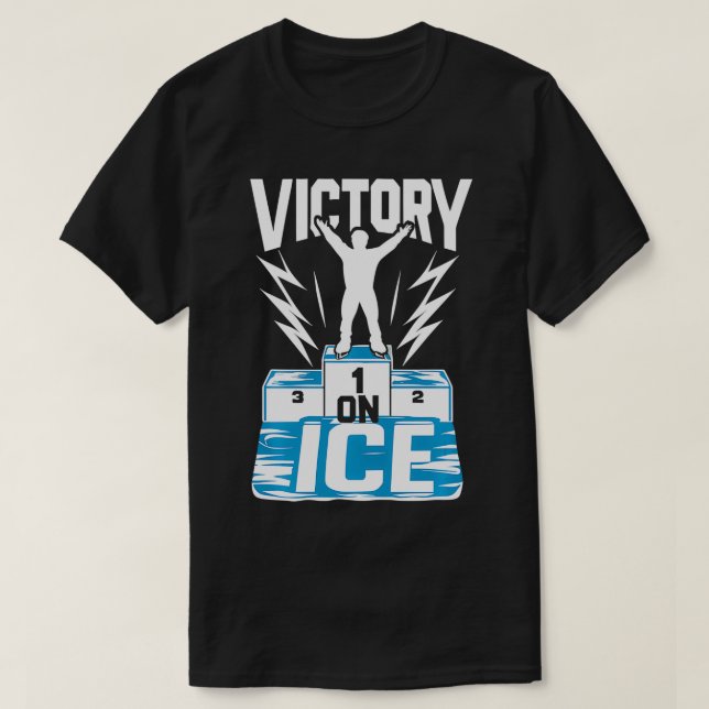 Ice Skating Ice Skater Figure Skating Speed Skatin T-Shirt (Design Front)