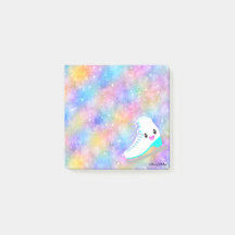 Ice Skating Kawaii Rainbow Gradient Galaxy Stars