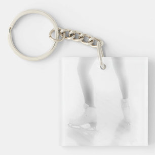 Ice skating keychain