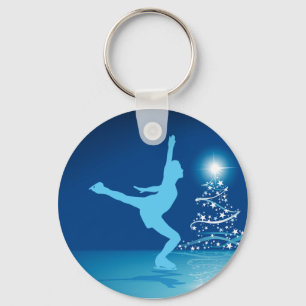 Ice Skating Keychain
