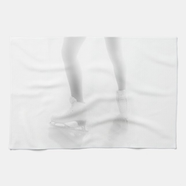 Ice skating kitchen towel (Horizontal)