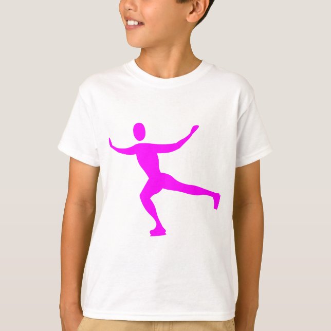 Ice Skating - Magenta T-Shirt (Front)