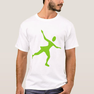 Ice Skating - Martian Green T-Shirt