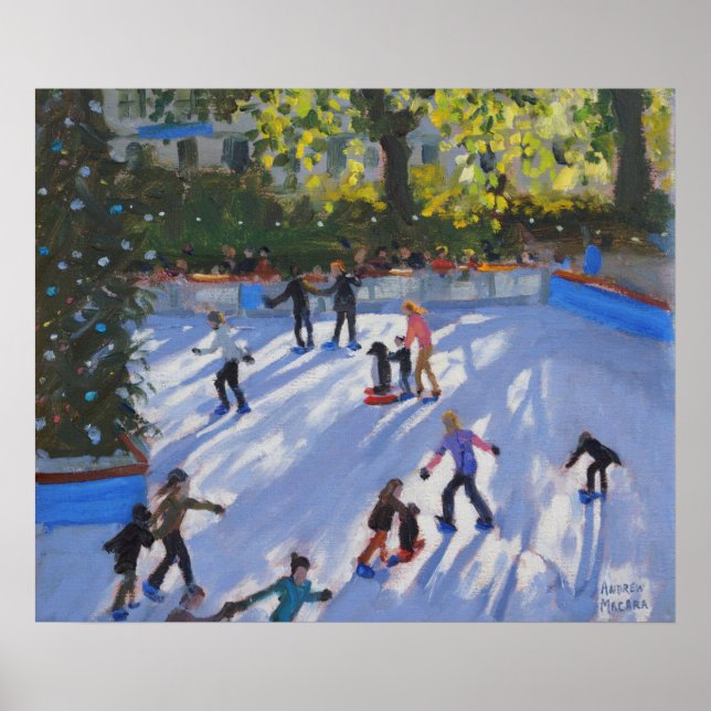 Ice skating Natural History Museum 2014 Poster (Front)