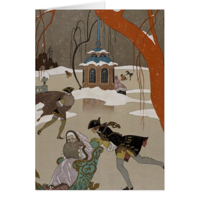 Ice Skating on the Frozen Lake (Front)