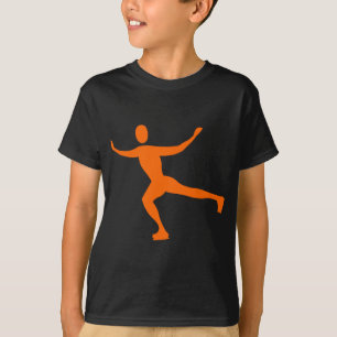 Ice Skating - Orange T-Shirt