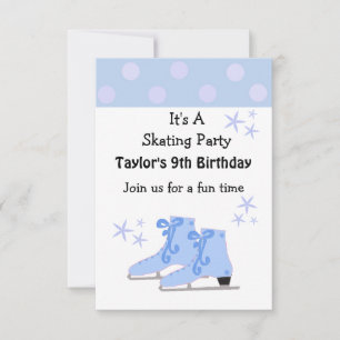 Ice Skating Party Invitation